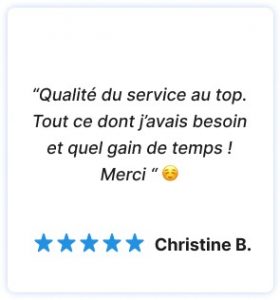 avis 5 étoiles d'un client satisfait du service Hublo. Le pressing à domicile Hublo permet un gain de temps considérable